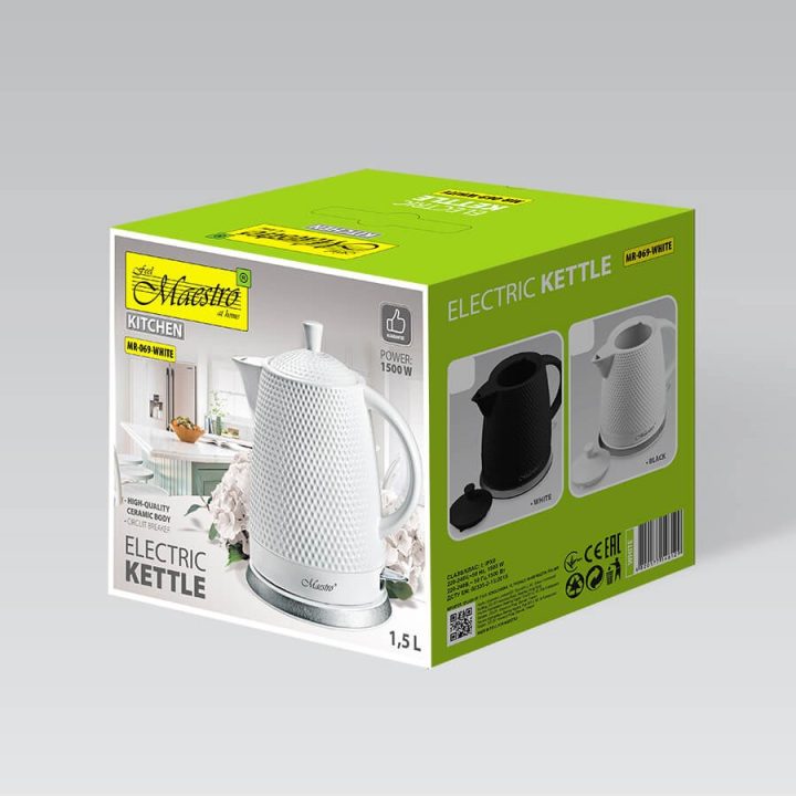 MAESTRO MR-069 electric kettle 1 5 l 1500W (MR-069-WHITE)