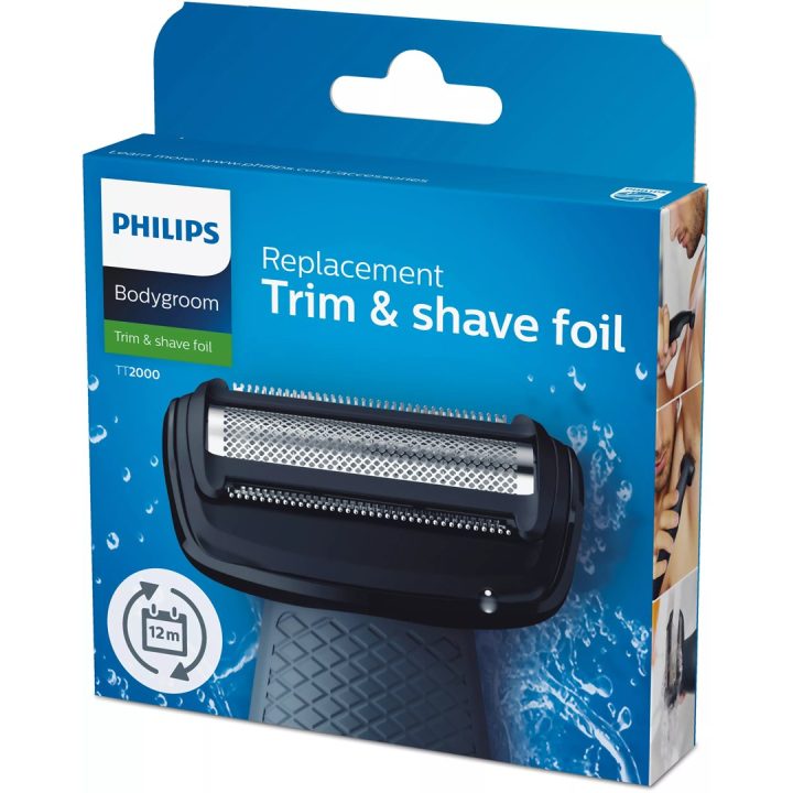 Philips Bodygroom Lamina di ricambio TT2000/43 Testina rasoio impermeabile
