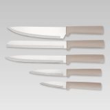Maestro MR-1412-BEIGE Knife set with block + Cutting board set Beige