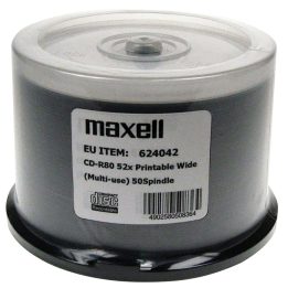 MAXELL CD-R 700MB 50 pcs. 52x80 min spindel CD-R for printing