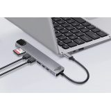 MEDIA-TECH USB HUB 8 IN 1 GIGA LAN HUB MT5046