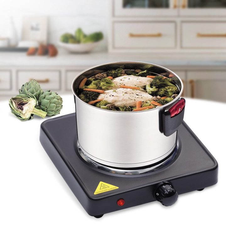 Maestro MR-771-1 hob 1000W Black Countertop Sealed plate 1 zone(s)