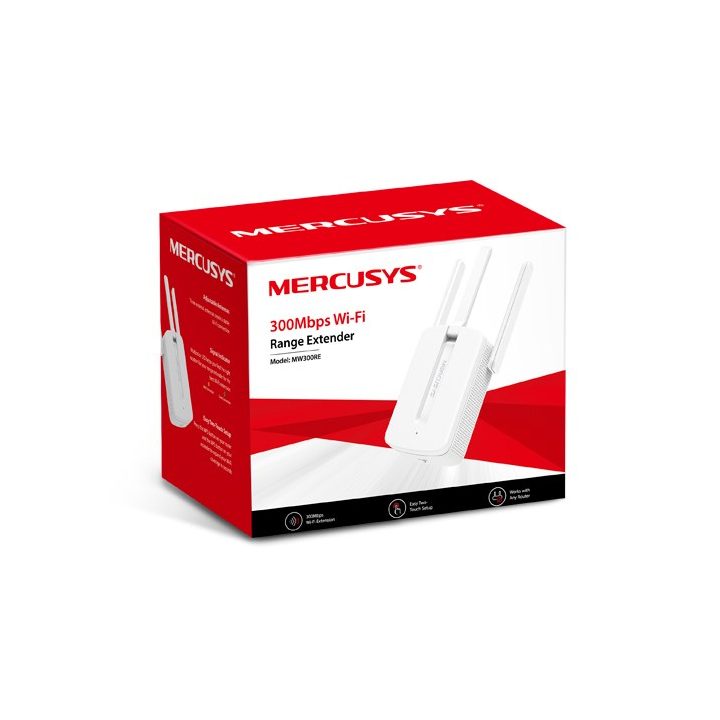 Mercusys MW300RE network extender Network transmitter & receiver White