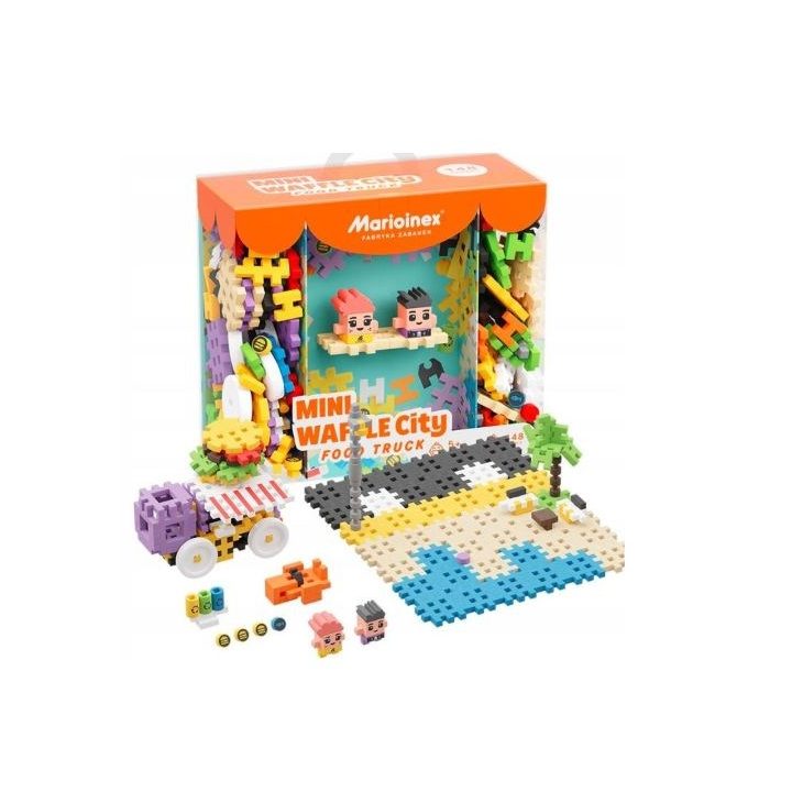 Marioinex Mini Waffle Building Blocks – City: Food Truck 148 pieces