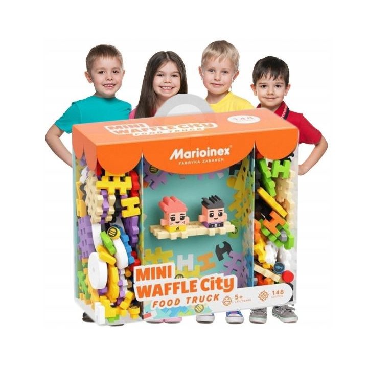 Marioinex Mini Waffle Building Blocks – City: Food Truck 148 pieces