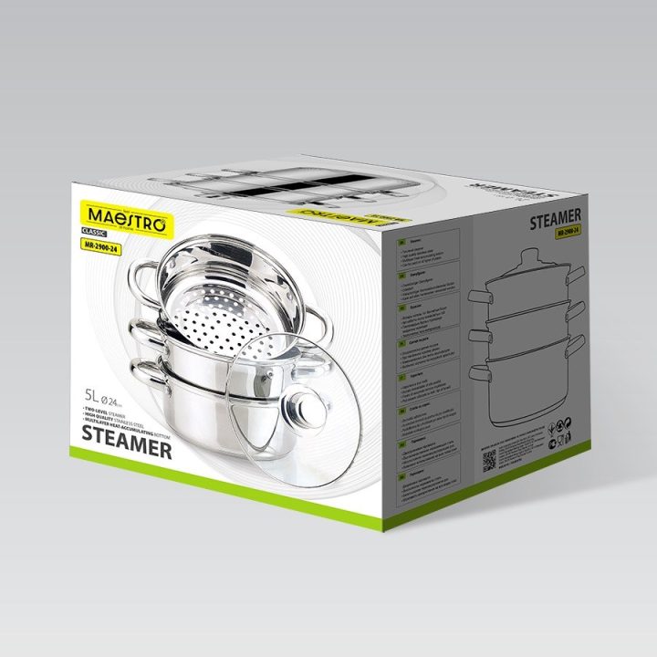 Steamer pot MAESTRO MR-2900-24 24 cm 5 0L