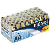 MAXELL Battery alkaline ALKALINE LR6 AA FOIL box of 32 pieces (8 packs of 4 pieces each)