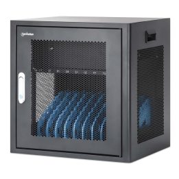 Manhattan Laptop Charging Cabinet Desktop via AC Adapter (EU) 10-bay Install device's AC Adapter (power cables) into unit Suitab