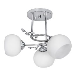Activejet Classic lampadario a sospensione IRMA nickel triplo 3xE27 per soggiorno