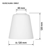 Activejet lampada a sospensione AJE-ALMA 3P E27 3x40W