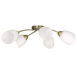 Lampada a sospensione plafoniera classica Activejet BENITA Patina 5xE27 per soggiorno