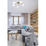 Lampada a sospensione plafoniera classica Activejet BENITA Patina 5xE27 per soggiorno