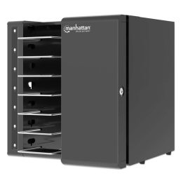 Manhattan Laptop Charging Cabinet Desktop via USB-C 16 7-bay via USB-C 65W Suitable for USB-C laptops (to 16 ) iPads MacBooks Ch
