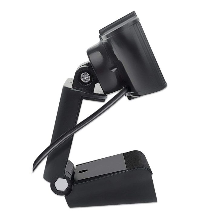 Manhattan USB Webcam Two Megapixels (Clearance Pricing) 1080p Full HD USB-A Integrated Microphone Adjustable Clip Base 30 frame