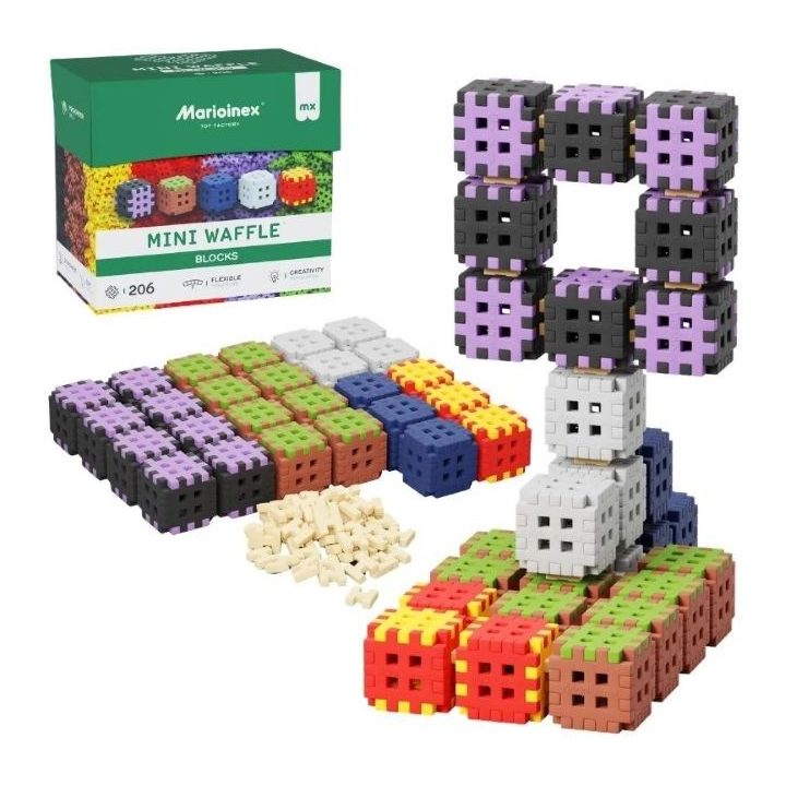 Marioinex Mini Waffle building blocks 206 pieces