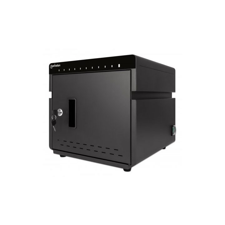 Manhattan iPad to 11 10-bay Charging Cabinet Desktop via USB-C Also other tablets and smartphones (with device to USB-C cable) B