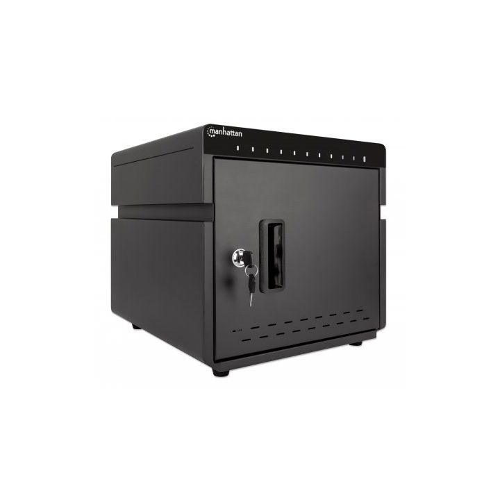 Manhattan iPad to 11 10-bay Charging Cabinet Desktop via USB-C Also other tablets and smartphones (with device to USB-C cable) B