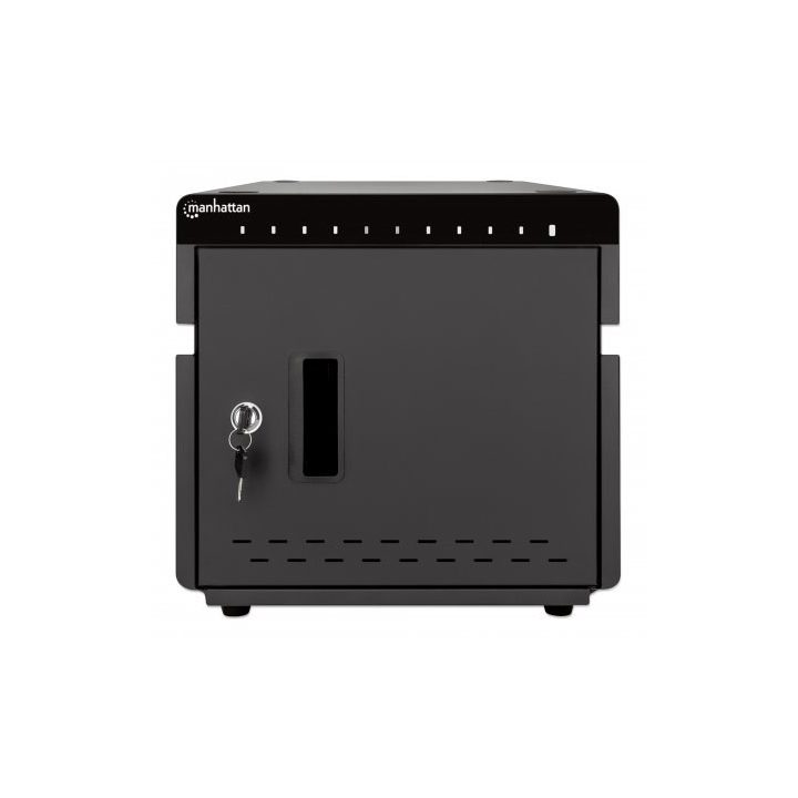 Manhattan iPad to 11 10-bay Charging Cabinet Desktop via USB-C Also other tablets and smartphones (with device to USB-C cable) B