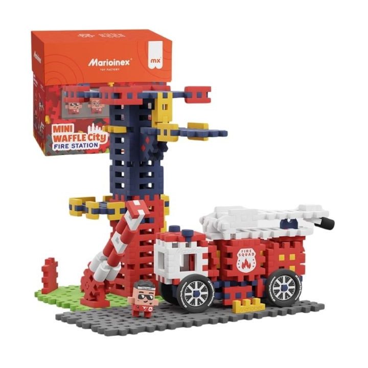 Marioinex Mini Waffle Building Blocks – City: Fire Station 280 pieces