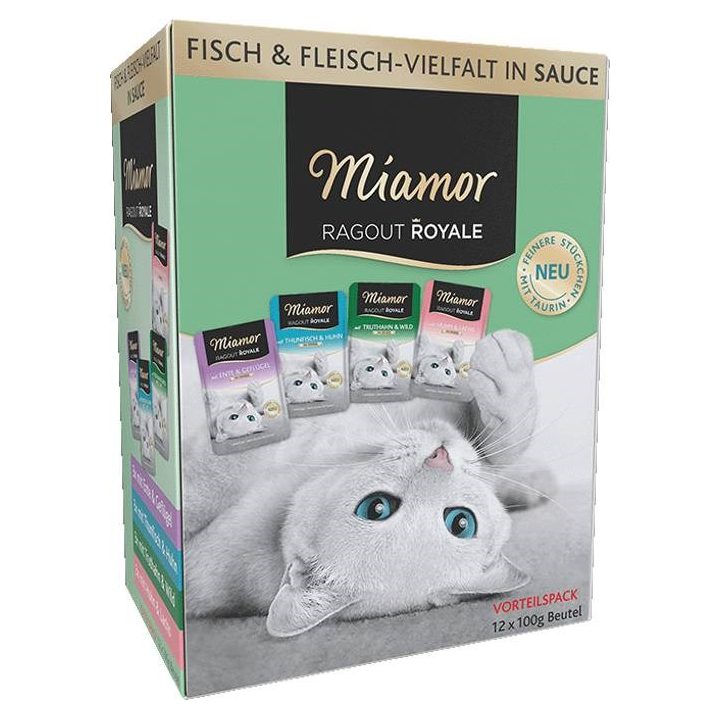 MIAMOR Ragout Royale Adult Mix in gravy - wet cat food - 12x100g