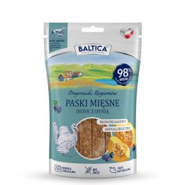 BALTICA Przysmaki Regionów Mono Strisce di Carne Tacchino con Zucca - snack per cani – 90 g