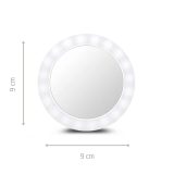 Ecomed 23603 makeup mirror Freestanding Round White
