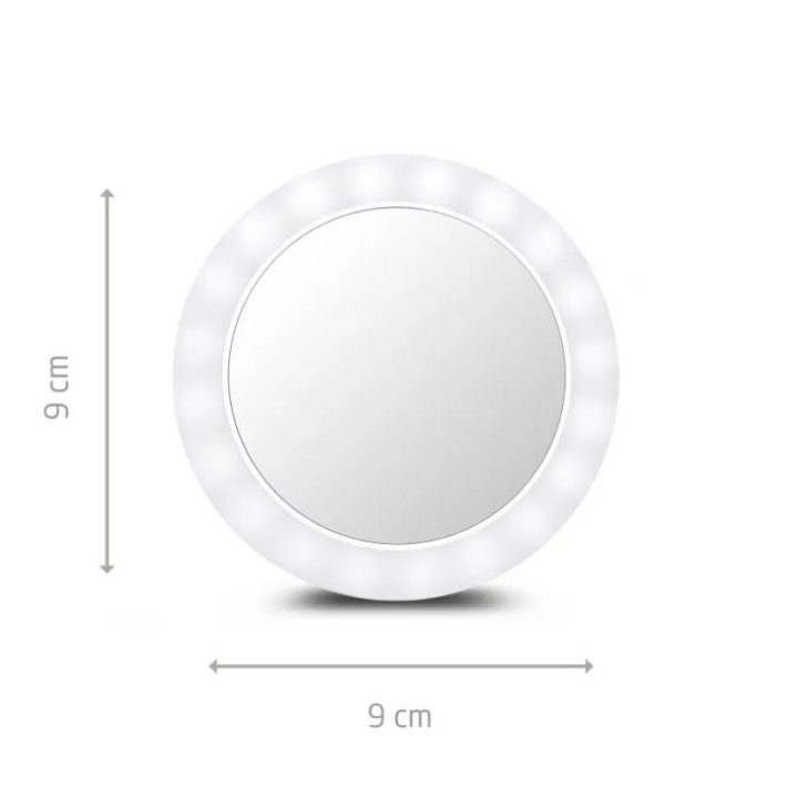 Ecomed 23603 makeup mirror Freestanding Round White