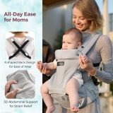 Momcozy Air Mesh Hip Seat Baby Carrier Grey