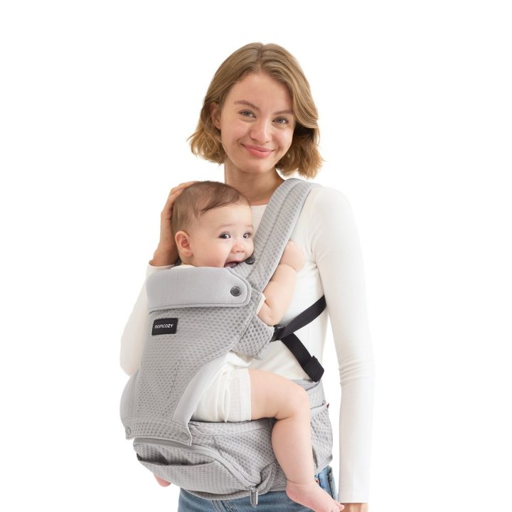 Momcozy Air Mesh Hip Seat Baby Carrier Grey