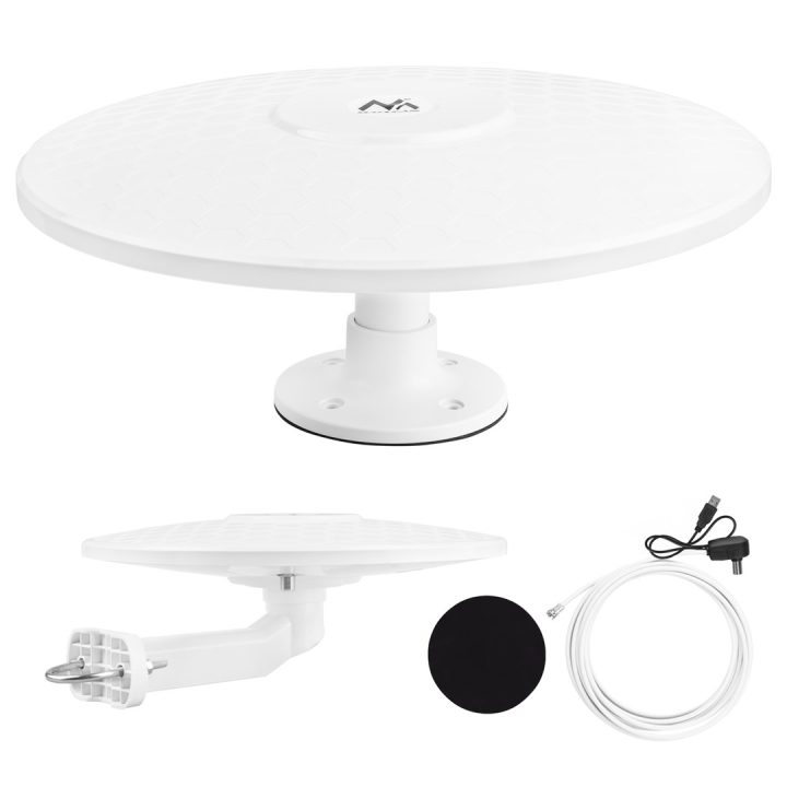 Maclean DVB-T/T2 HEVC omni-directional antenna active camper central cable mount MCTV-104