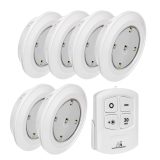 Maclean Energy MCE165 Remote Control LED Lamps Set AAA Battieries 6 Pieces in Set