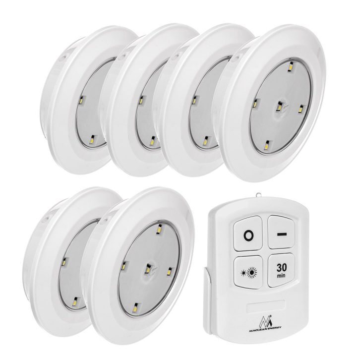 Maclean Energy MCE165 Remote Control LED Lamps Set AAA Battieries 6 Pieces in Set