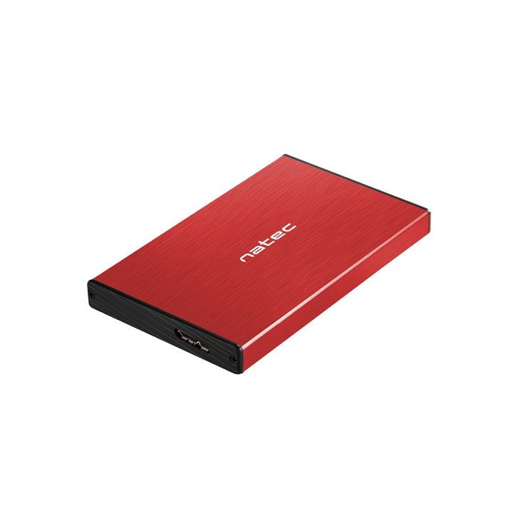NATEC HDD ENCLOSURE RHINO GO (USB 3.0 2.5 RED)
