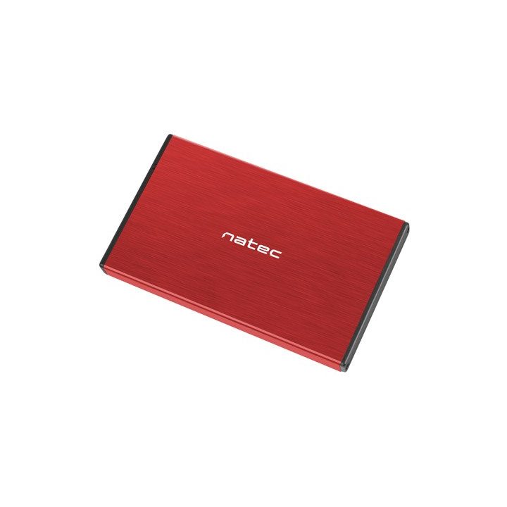 NATEC HDD ENCLOSURE RHINO GO (USB 3.0 2.5 RED)