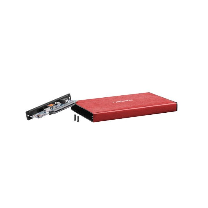NATEC HDD ENCLOSURE RHINO GO (USB 3.0 2.5 RED)