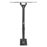 Maclean MC-700N TV Monitor Wall Mount Universal max VESA 200x20 23 -43 30kg Black Extendable Tilting for Small TVs