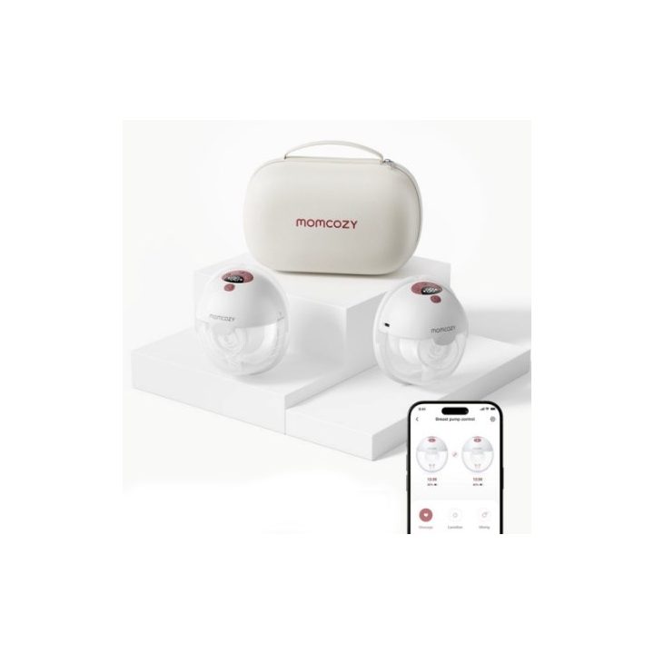 Momcozy M5 Breast pump with app control – Double set Red