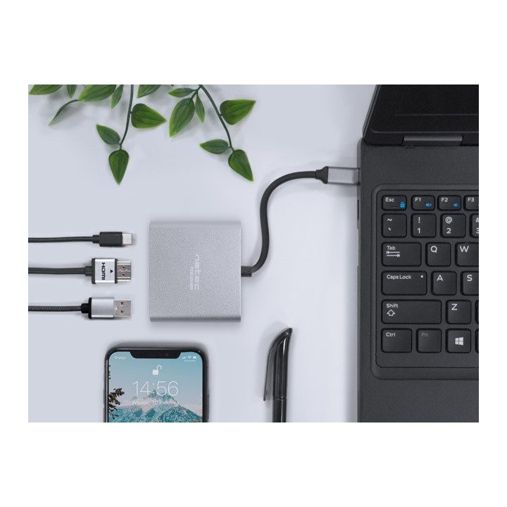 NATEC MULTI PORT FOWLER MINI (USB-C PD HDMI 4K)