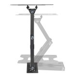 Maclean MC-700N TV Monitor Wall Mount Universal max VESA 200x20 23 -43 30kg Black Extendable Tilting for Small TVs