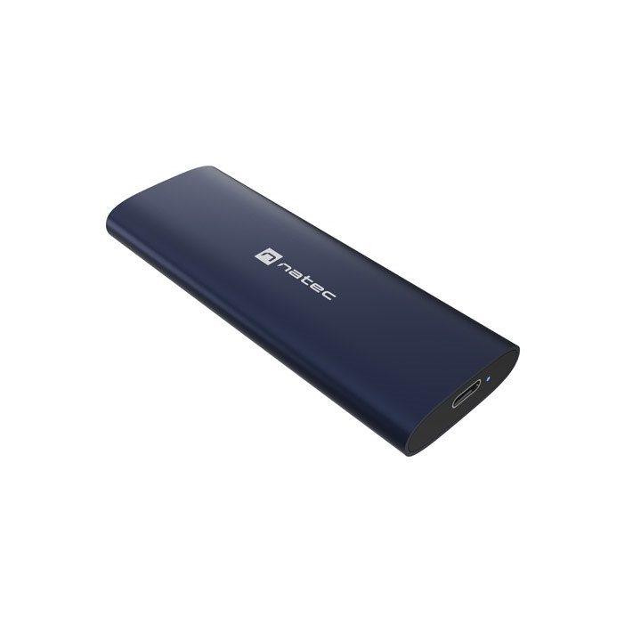 NATEC RHINO M.2 NVME LITE EXTERNAL SSD ENCLOSURE USB-C 3.2 GEN 2 STEEL NAVY