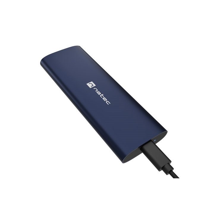 NATEC RHINO M.2 NVME LITE EXTERNAL SSD ENCLOSURE USB-C 3.2 GEN 2 STEEL NAVY