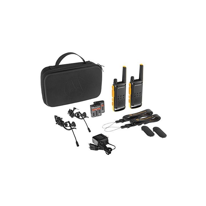 Motorola Talkabout T82 Extreme Twin Pack two-way radio 16 channels Black Orange