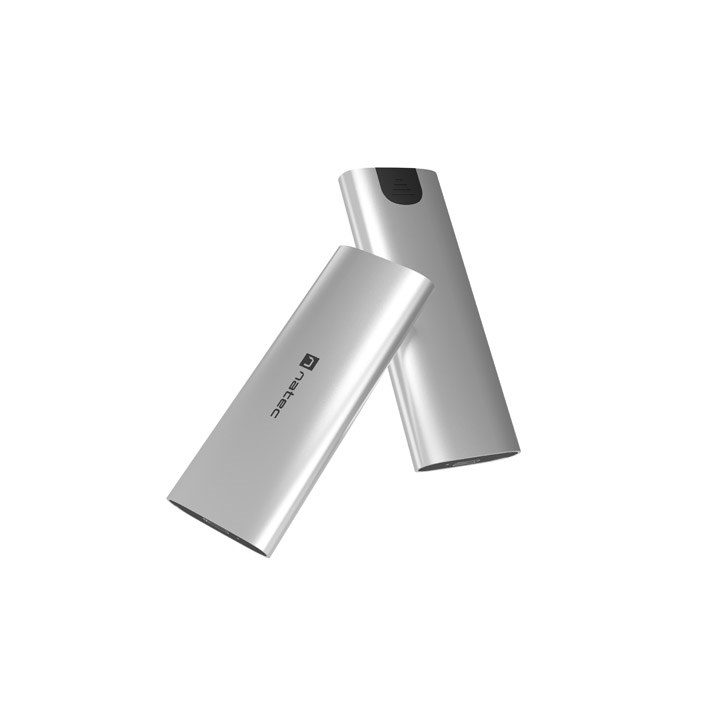 NATEC RHINO M.2 NVME LITE EXTERNAL SSD ENCLOSURE USB-C 3.2 GEN 2 ARCTIC SILVER