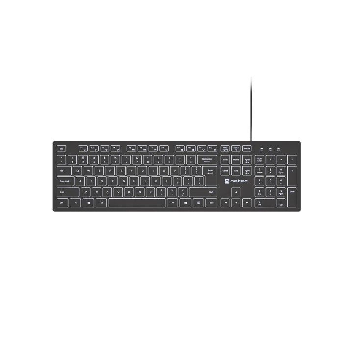 Natec Herring Glow US Keyboard with white backlight