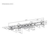 Maclean Wall-Mounted Tool Organizer steel max. load 228 kg width 1222 mm MC-179
