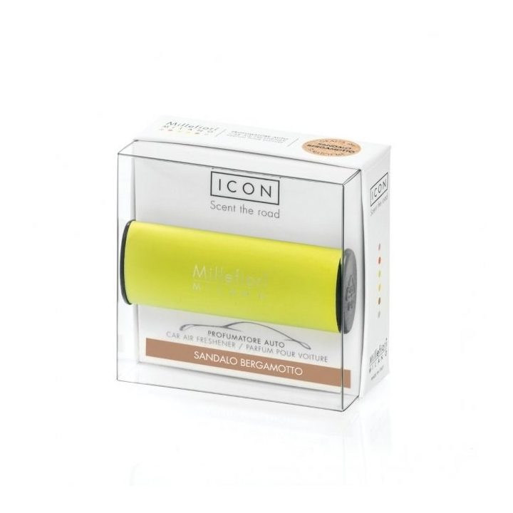 Car Air Freshener YELLOW SANDALO BERGAMOTTO MILLEFIORI