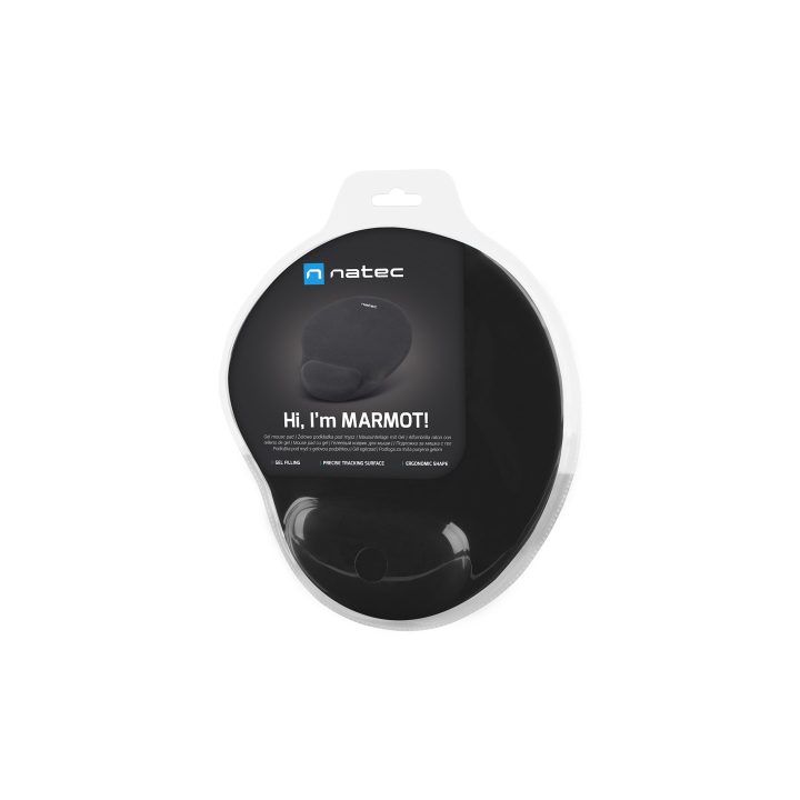 Natec MARMOT gel mouse pad black