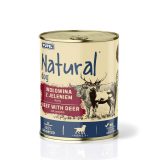NATURAL Beef with venison and pumpkin - wet dog food - 800g