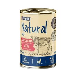NATURAL Veal with chicken liver - wet cat food - 400g