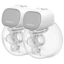 MOMCOZY S9 Pro – sacaleches portátil gris juego doble 180 ml